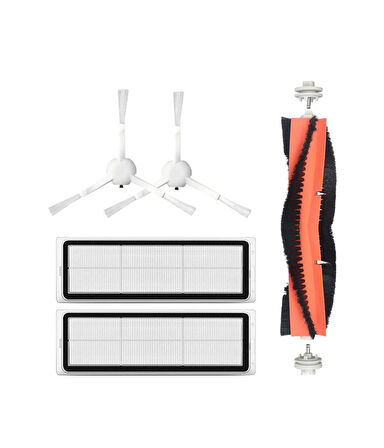 Xiaomi 1c Vacuum Mop (STYTJ01ZHM) Uyumlu Yedek Mopsuz Fırça Hepa Filtre Seti-5 Parça