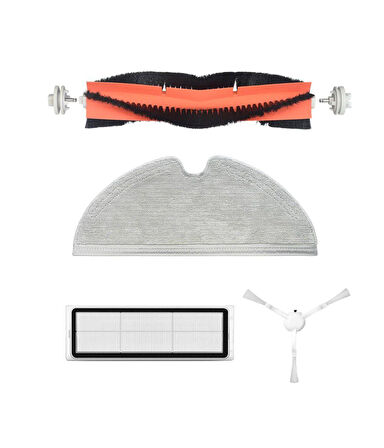 Xiaomi 1c Vacuum Mop (STYTJ01ZHM) Uyumlu Yedek Fırça Filtre Mop Seti-4 Parça