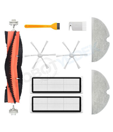 Xiaomi Vacuum Mop 2 Uyumlu Yedek Fırça Hepa Filtre Mop Seti-9 Parça