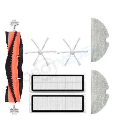 Xiaomi Vacuum Mop 2 Uyumlu Yedek Fırça Hepa Filtre Mop Seti-7 Parça