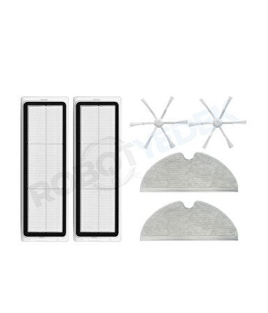 Xiaomi Vacuum Mop 2 Uyumlu Yedek Hepa Filtre Yan Fırça Mop-6 Parça