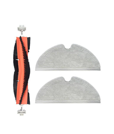 Xiaomi Vacuum Mop 2 Uyumlu Yedek Ana Fırça ve Mop-3 Parça