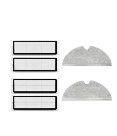 Xiaomi Vacuum Mop 2 Uyumlu Yedek Hepa Filtre ve Mop-6 Parça