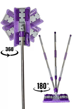 Dmr Mandallı Sihirli Mop Takımı + Freshmaker 50'li Mop Uyumlu Yer Temizlik Havlusu - Set