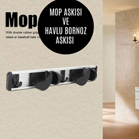 Duvara Monte Süpürge Paspas Rafı – Askı veKanca