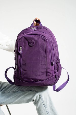 Mega Boy Mor Unisex Ayarlanabilir Ortapedik Askılı Çok Gözlü Laptop Bölmeli Okul Çantası