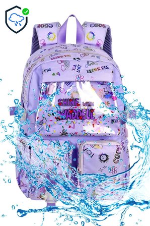 Kawaii Kore Tarzı Twil Kumaş Desenli Sırt Çantası,Beslenme Çantası Ve Kalemlikli Üçlü Set