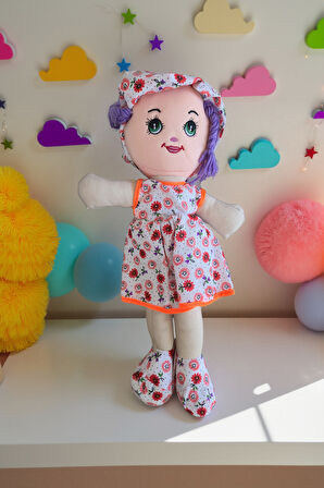 Ebiseli Bez Bebek Peluş Oyuncak Hediyelik Oyuncak Kız Arkadaşa Oyuncak Hediye Bez Bebek