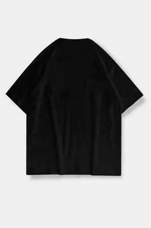 unisex kadın erkek morocco baskılı özel tasarım oversize t-shirt