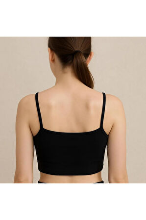 Fibula Moda Kadın İp Askılı Crop