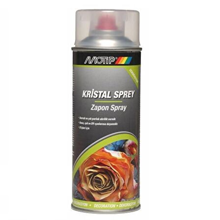 Motip Kristal ŞEFFAF PARLAK VERNİK Sprey 400 ml.