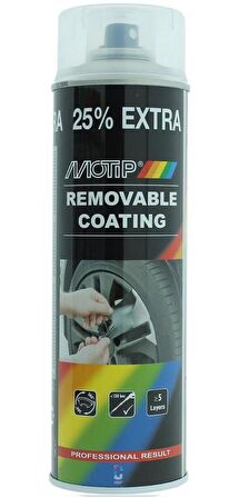 Motip Soyulabilir Sıvı Kauçuk PlastiDip Plastik Sprey ŞEFFAF VERNİK 500 ml - 04307