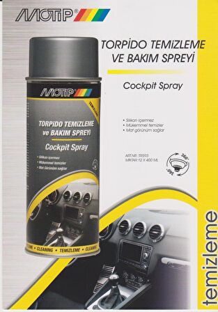 Motip Torpido Temizleme ve Bakım Spreyi 400 ml.