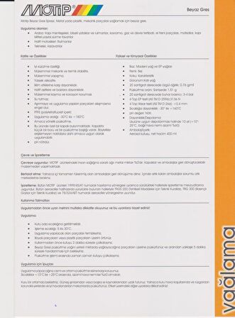 Motip Beyaz Gres Yağlama Spreyi 400 ml.