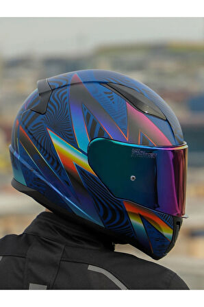 LS2 RAPID 2 OPTIK MAT MAVİ-MOR KASK