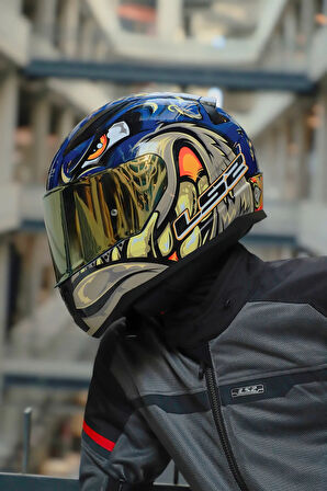 RAPID 2 RACE SPOX MAVİ-GRİ KASK