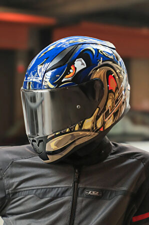 RAPID 2 RACE SPOX MAVİ-GRİ KASK