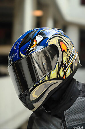 RAPID 2 RACE SPOX MAVİ-GRİ KASK