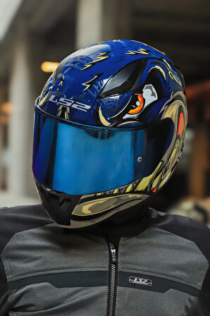 RAPID 2 RACE SPOX MAVİ-GRİ KASK