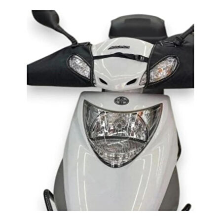 Reflektörlü Motosiklet/Scooter Gidon El Koruma Kılıfı - Soğuk ve Su Geçirmez