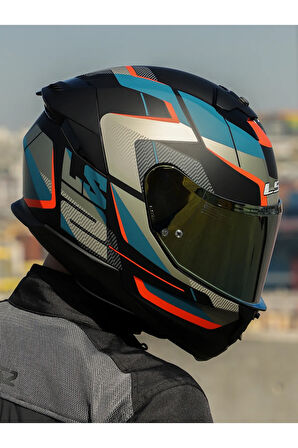 STREAM 2 ROAD MAT SİYAH-GRİ-MAVİ-KIRMIZI KASK