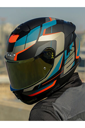 STREAM 2 ROAD MAT SİYAH-GRİ-MAVİ-KIRMIZI KASK