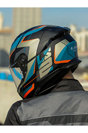 STREAM 2 ROAD MAT SİYAH-GRİ-MAVİ-KIRMIZI KASK