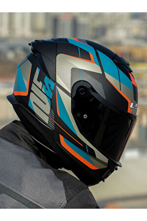 STREAM 2 ROAD MAT SİYAH-GRİ-MAVİ-KIRMIZI KASK