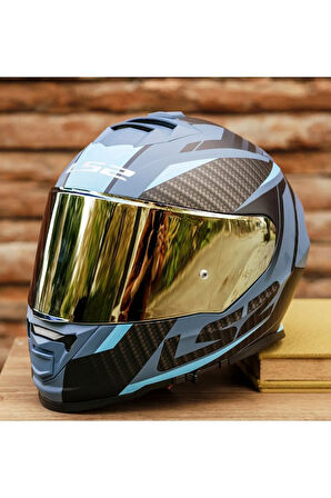 Storm 2 Racer Mat Mavi Kask