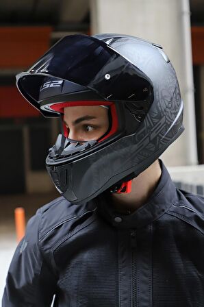 RAPID TAKAROA MAT SİYAH MOTOSİKLET KASK
