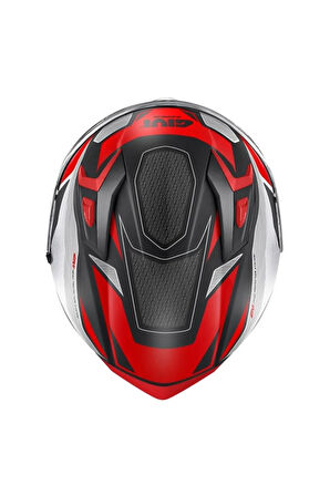 Gıvı 50.8 Brave Mat Siyah-tıtanıum-kırmızı Kask