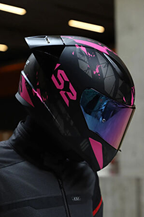 Rapıd 2 Race Palımnesıs Mat Siyah-pembe Kask