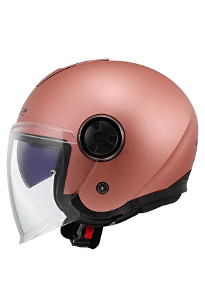 Classy Yarım Kask Mat Gold Pembe