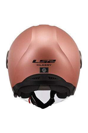 Classy Yarım Kask Mat Gold Pembe