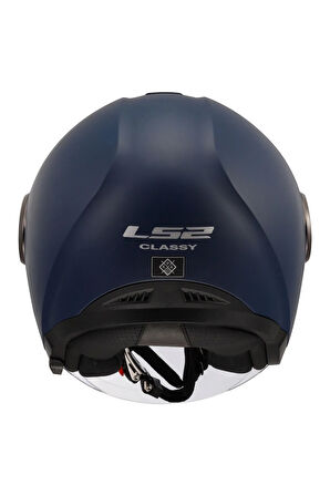 Classy Yarım Kask Mat Navy Mavi