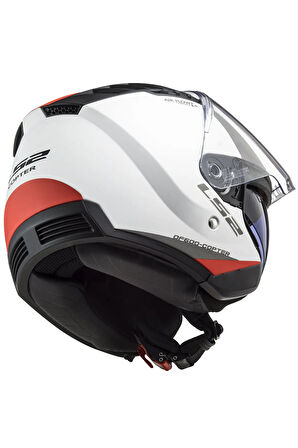 COPTER 2 URBANE MAT BEYAZ-KIRMIZI KASK