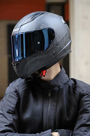 Rapıd Takaroa Mat Siyah Kask