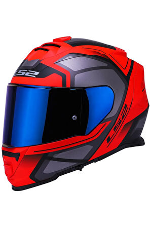 Storm Faster Mat Kırmızı-tıtanıum Kask