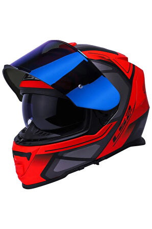 Storm Faster Mat Kırmızı-tıtanıum Kask