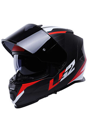 Storm 2 Nerve Mat Siyah-kırmızı Kask