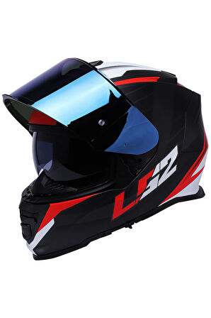 Storm 2 Nerve Mat Siyah-kırmızı Kask