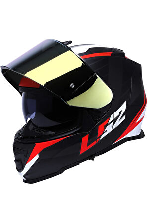 Storm 2 Nerve Mat Siyah-kırmızı Kask