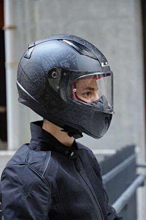 RAPID TAKAROA MAT SİYAH MOTOSİKLET KASK