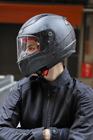 RAPID TAKAROA MAT SİYAH MOTOSİKLET KASK