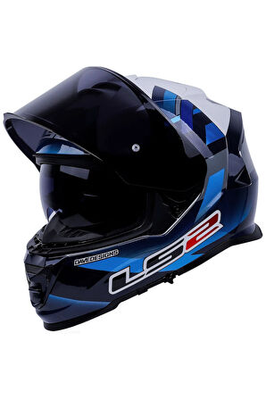 Storm Mcphee Mavi-beyaz Kask