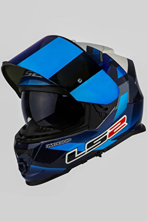 Storm Mcphee Mavi-beyaz Kask