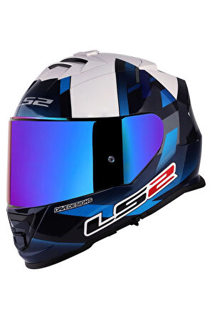 Storm Mcphee Mavi-beyaz Kask