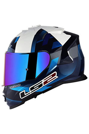 Storm Mcphee Mavi-beyaz Kask