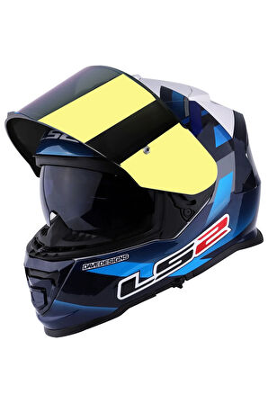 Storm Mcphee Mavi-beyaz Kask