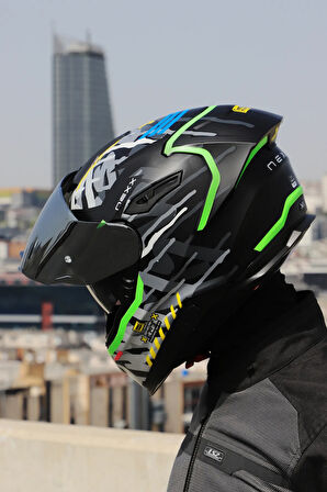 Y.100R URBANGRAM MAT SİYAH KASK